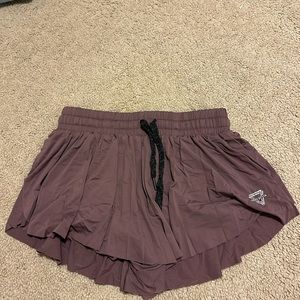 Keiki Kona purple Ruffle Shorts